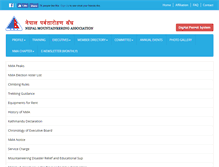 Tablet Screenshot of nepalmountaineering.org